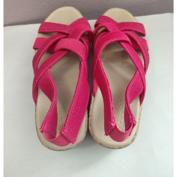 Bzees Ritz Sparkle Machine Washable Cork Wedge Sandal Size 8.5M - Picture 6 of 8